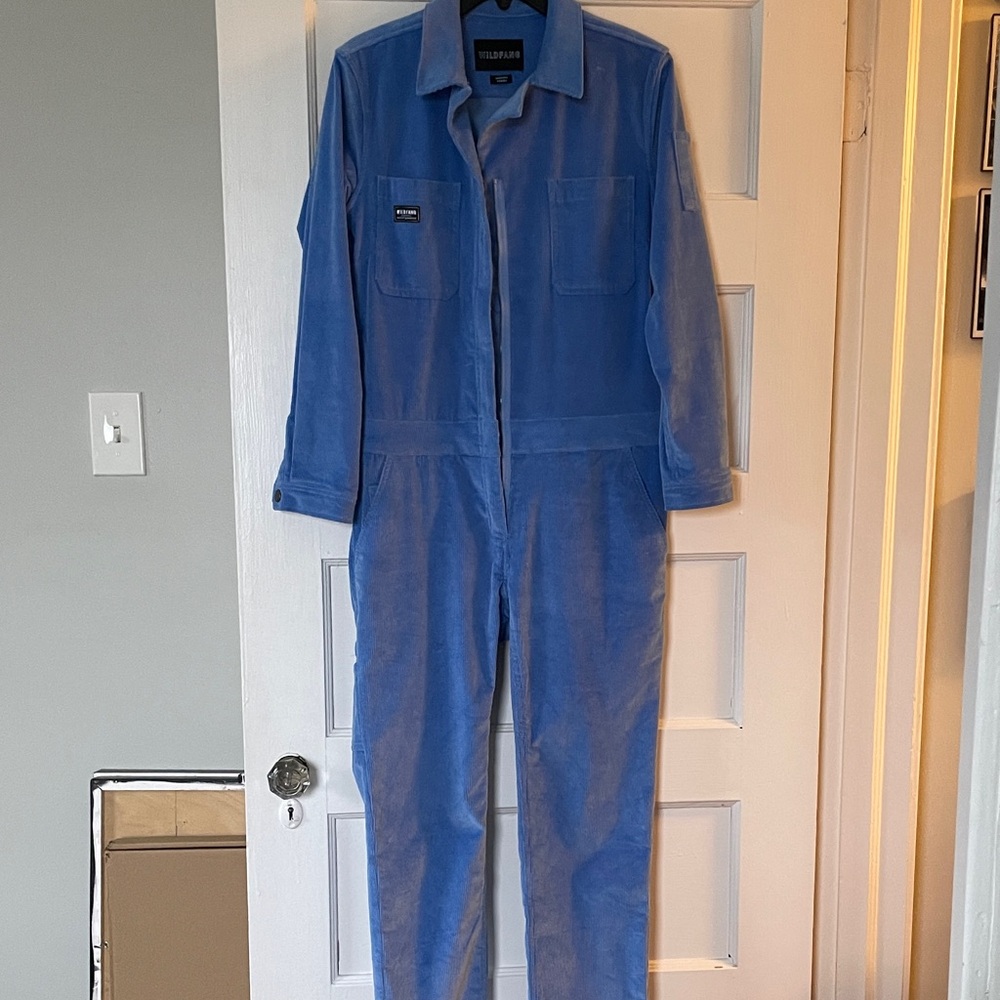 Wildfang The Essential Corduroy Organic Cotton Blend Coverall Jumpsuit XS